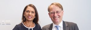 Gina Miller and Michael Crick